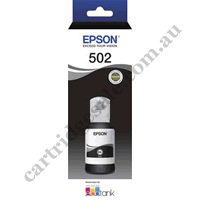 Genuine Epson T502/T03K1 EcoTank Black Ink Bottle