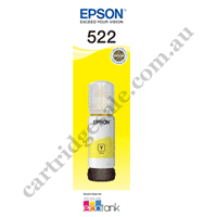 Genuine Epson T522/T00M4 EcoTank Yellow Ink Bottle