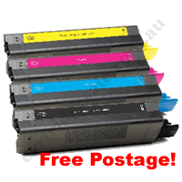 A Set Compatible Toner Cartridges for OKI C3100