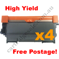 4 x Compatible Brother TN2030 Black Toner Cartridge High Yield