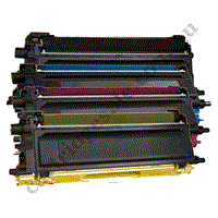 A Set Compatible Brother TN258XL High Yield Toner Cartridges B/C